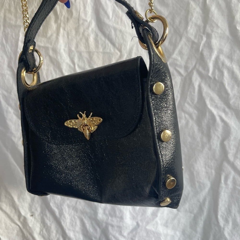 Vera Pelle Purse With Bee Logo Bag With Bee Logo Siren" Genuine leather - Picture 16 of 16